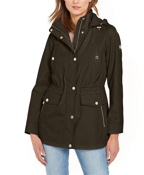 michael kors womens winter coats with hood|Michael Kors anorak jacket women.